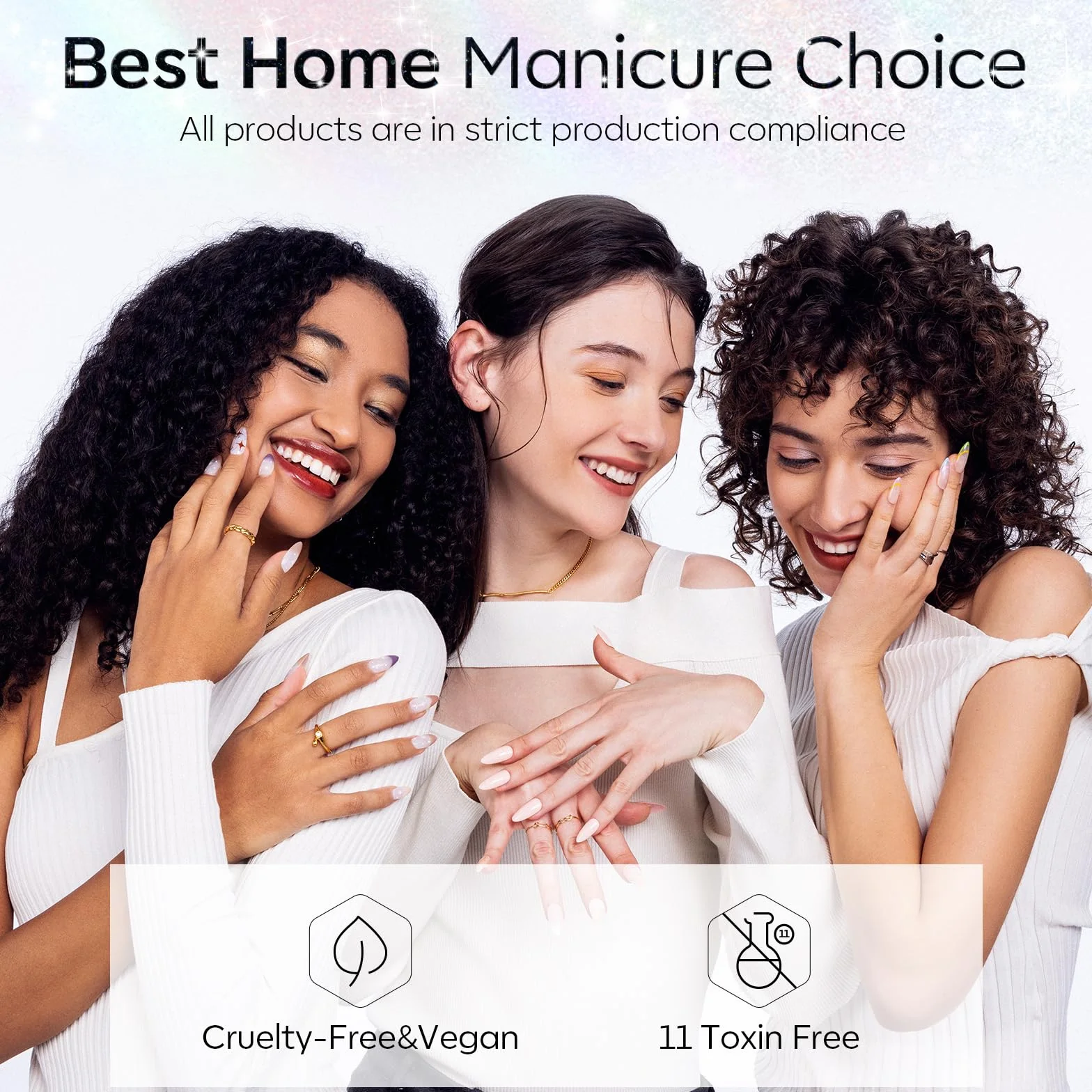 Modelones Pailleté Top Coat Semi Permanent Brillant Gel Vernis À Ongles 10ML No Wipe Finition Art Manucure Longue Durée