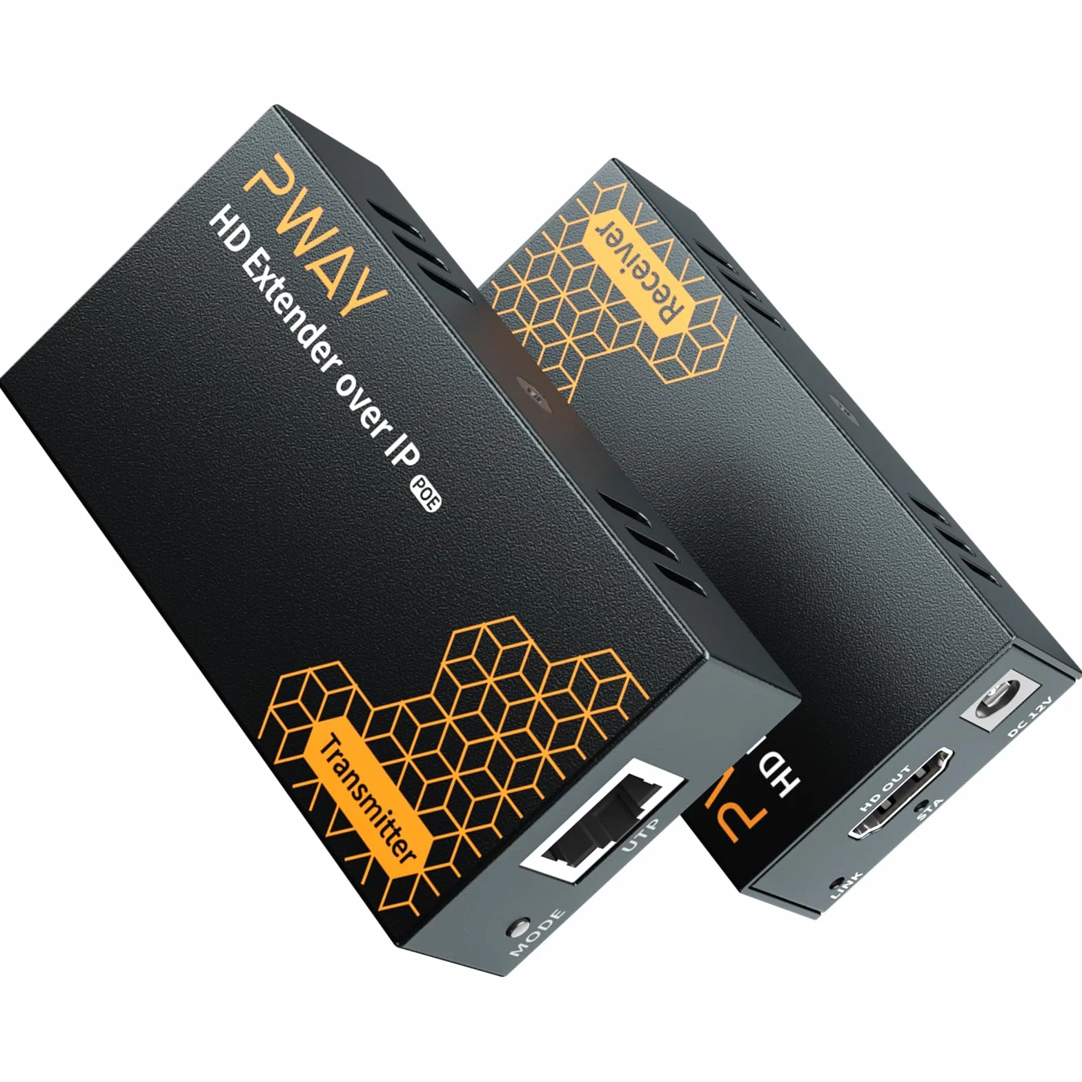 DT237P HDMI Extender sur IP 120m RJ45 Cat5e/6/7 Full HD 1080P@60Hz POE