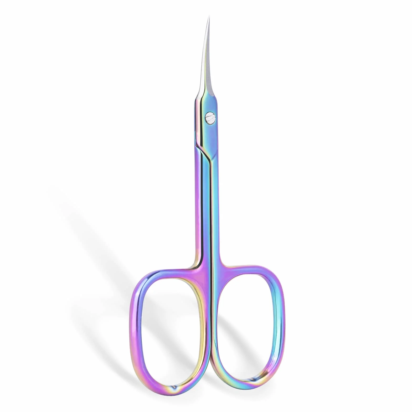 BNG Ciseaux à cuticules professionnels incurvés pour ongles, outil de pédicure manucure nail art violet