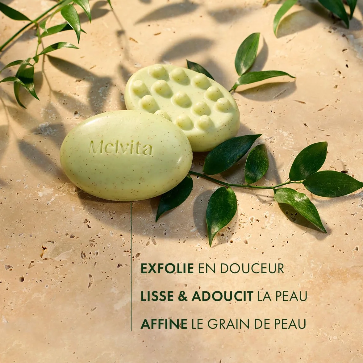 Melvita Savon Exfoliant Lissant Or Végétal 125 g
