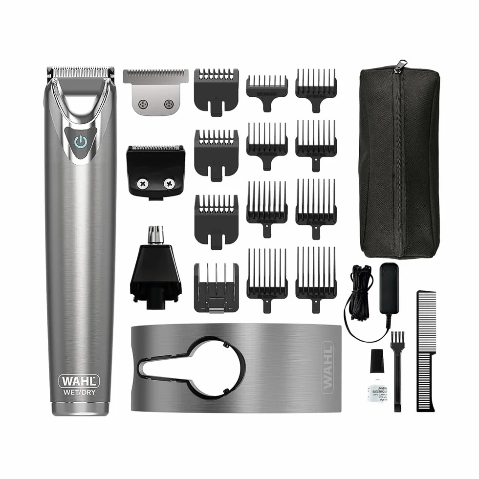 Wahl Multigroomer tondeuse barbe cheveux homme sans fil lavable acier inoxydable