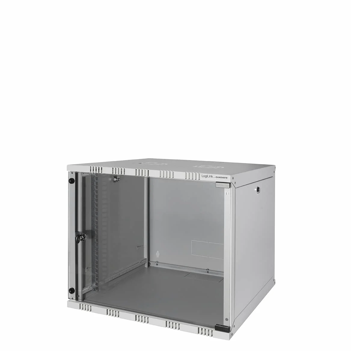 LogiLink W09A40G Rack monté sur le mur 9U 50kg Blanc étagère - Étagères (50 kg, Rack monté sur le mur, 9U, Blanc, 48,3 cm (19"), Acier)