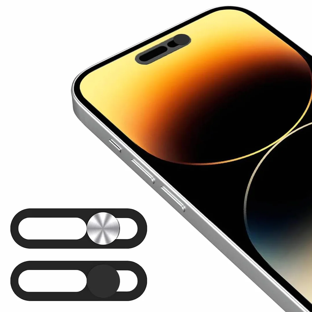 Caches pour Caméra Frontale Compatibles avec Phone 16/16Plus/16Pro/16Pro Max/17, Amovibles, Protègent Confidentialité Sécurité