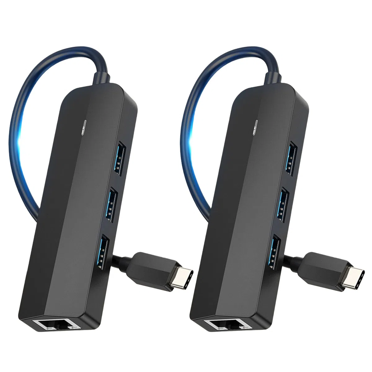 Dongle USB C avec port Ethernet et 3 emplacements USB 3.0 pour améliorer la connexion sur les ordinateurs portables Gigabit Ethernet USB C Link