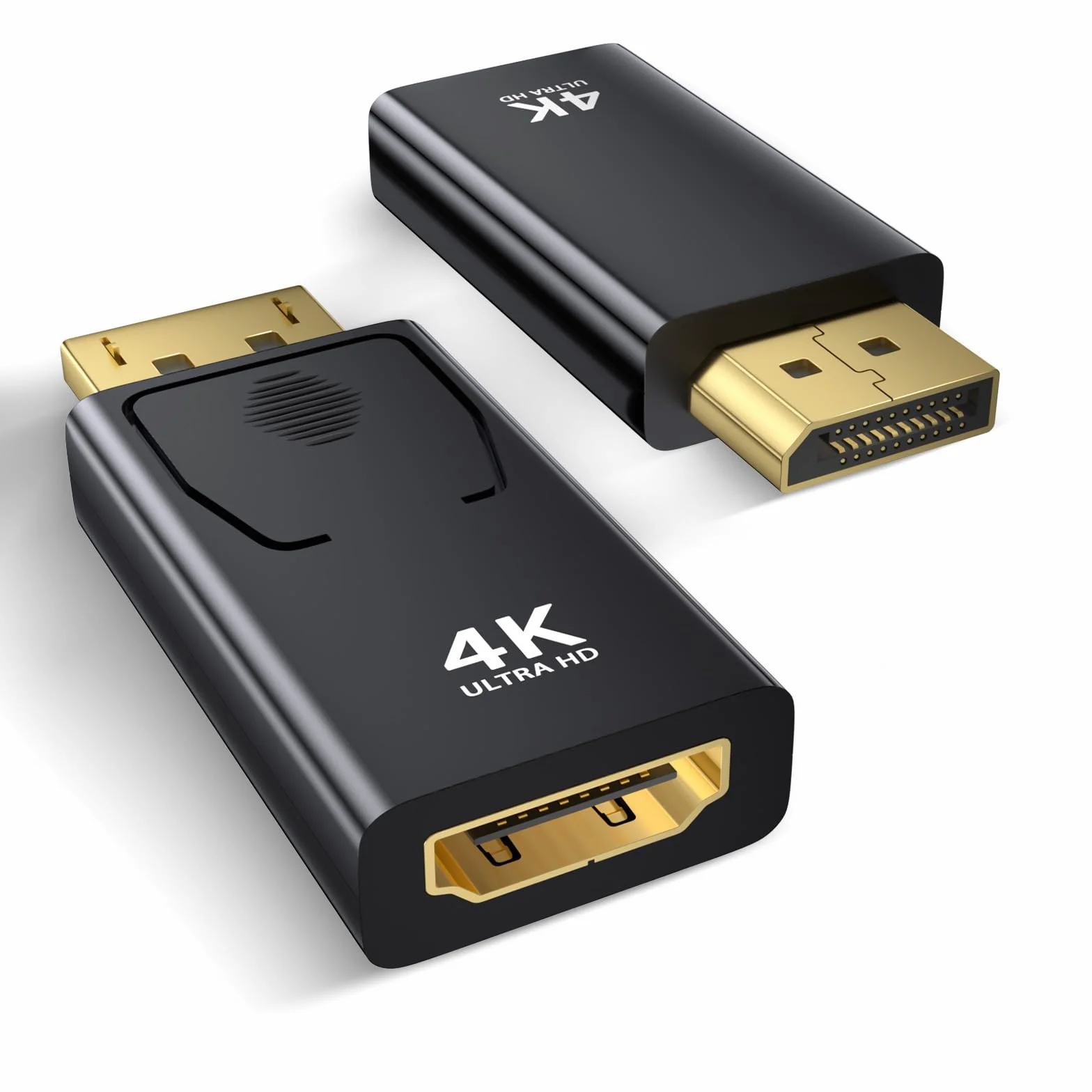 Adaptateur DisplayPort vers HDMI 2 Pièces, 4K@30Hz, Compatible PC, Projecteur, Moniteur, TV, AMD GPU