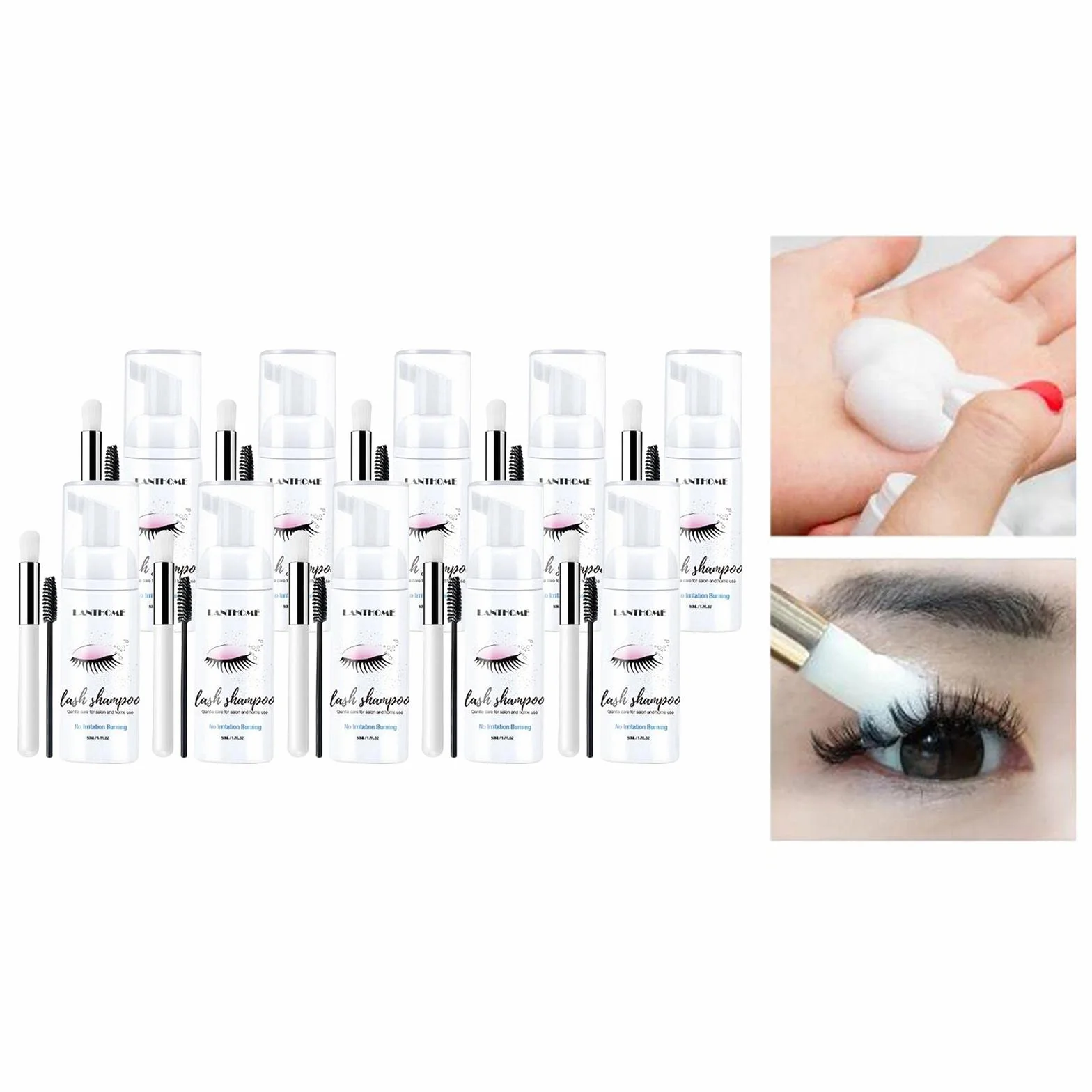 Shampoing Mousse Nettoyante Extension de Cils Nettoyant Doux Naturel