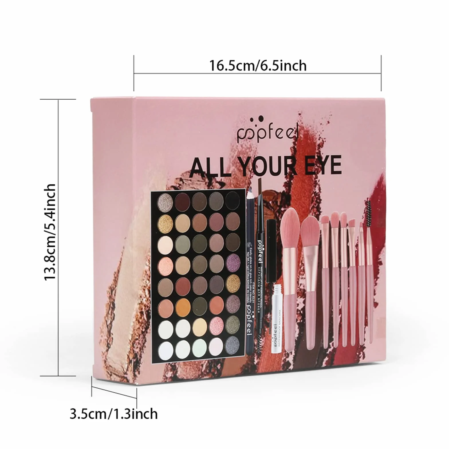 Joyeee Kit de maquillage tout-en-un pour filles Coffret cadeau cosmétiques palette fards à paupières mascara