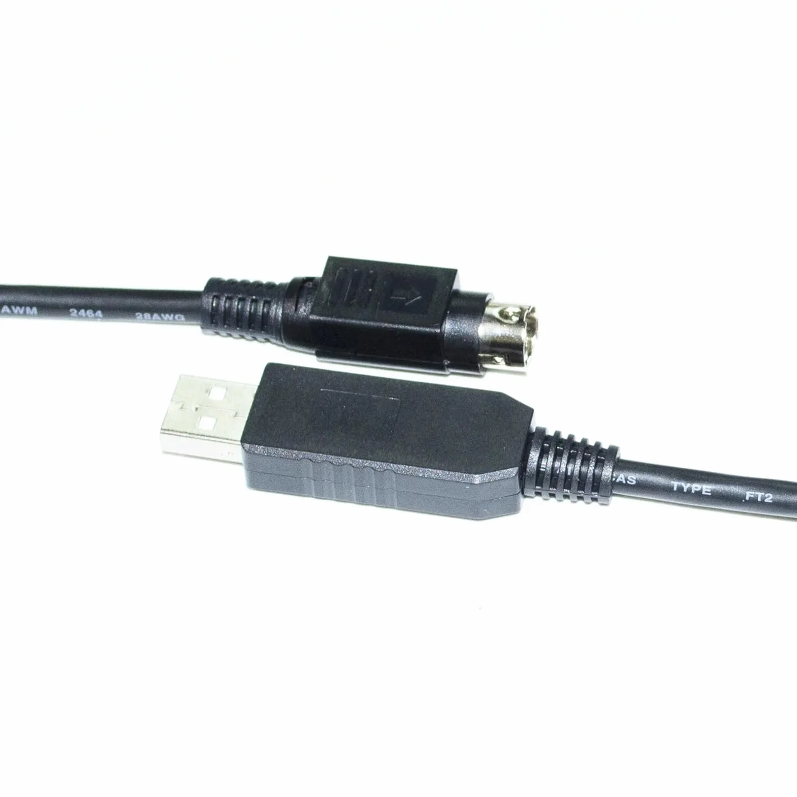 Câble de Communication série RS232 avec connecteur USB vers DIN 8 Broches mâle TCP6180 for détecteur série GP-X(5 Metre)