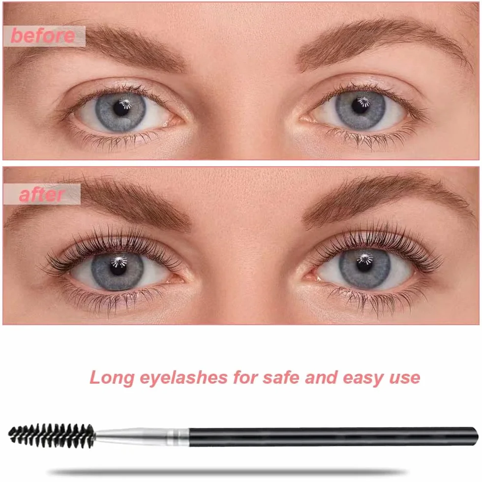 Brosse à Cils 3 Pcs, Peigne à Sourcils Portable pour Extension et Lifting