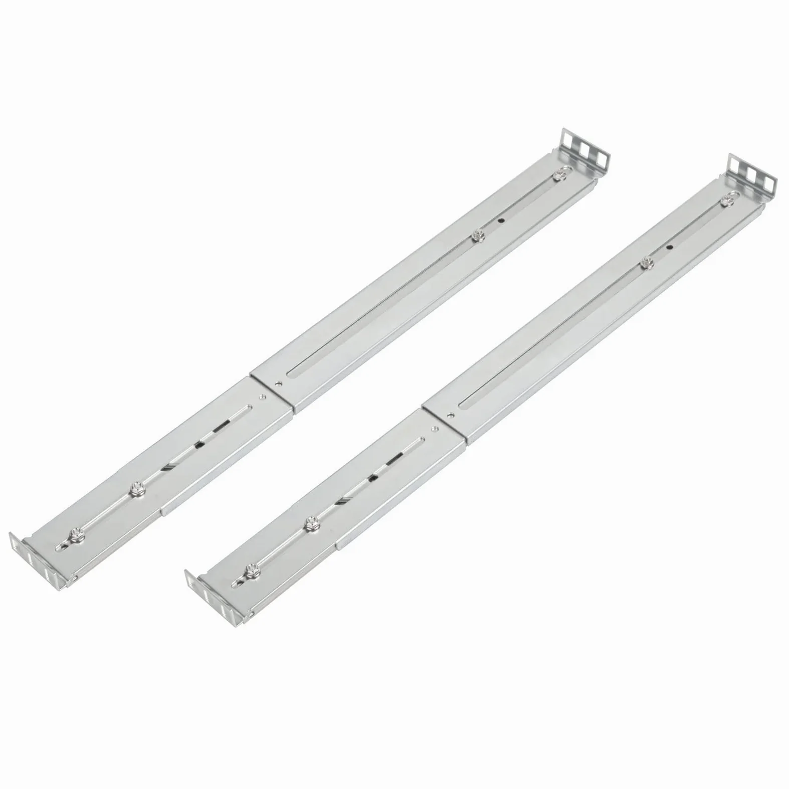 Silverstone SST-RMS07-20 - Kit de Rails coulissants à roulement à Billes de Haute qualité pour châssis de Montage en Rack, Prise en Charge des châssis de 430mm de Large (1U + 2U), jusqu'à 40 kg
