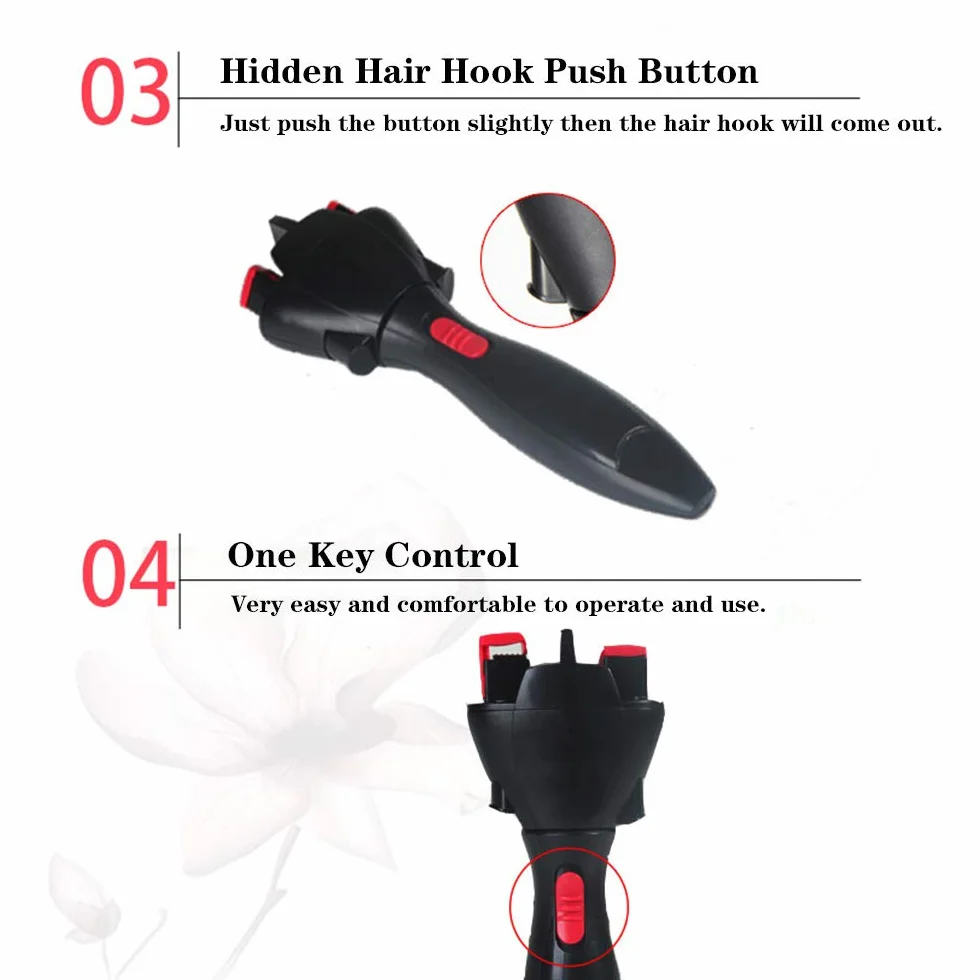 Machine à dreadlocks, Outil de torsion rapide pour cheveux, Machine à tresser automatique USB