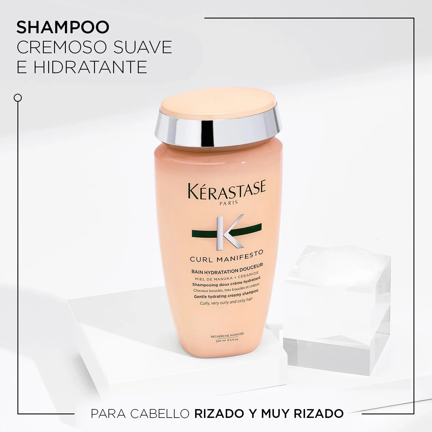 KERASTASE Curl Manifesto Shampoing Cheveux Bouclés Hydratation Douceur Sans Sulfate 250 ml