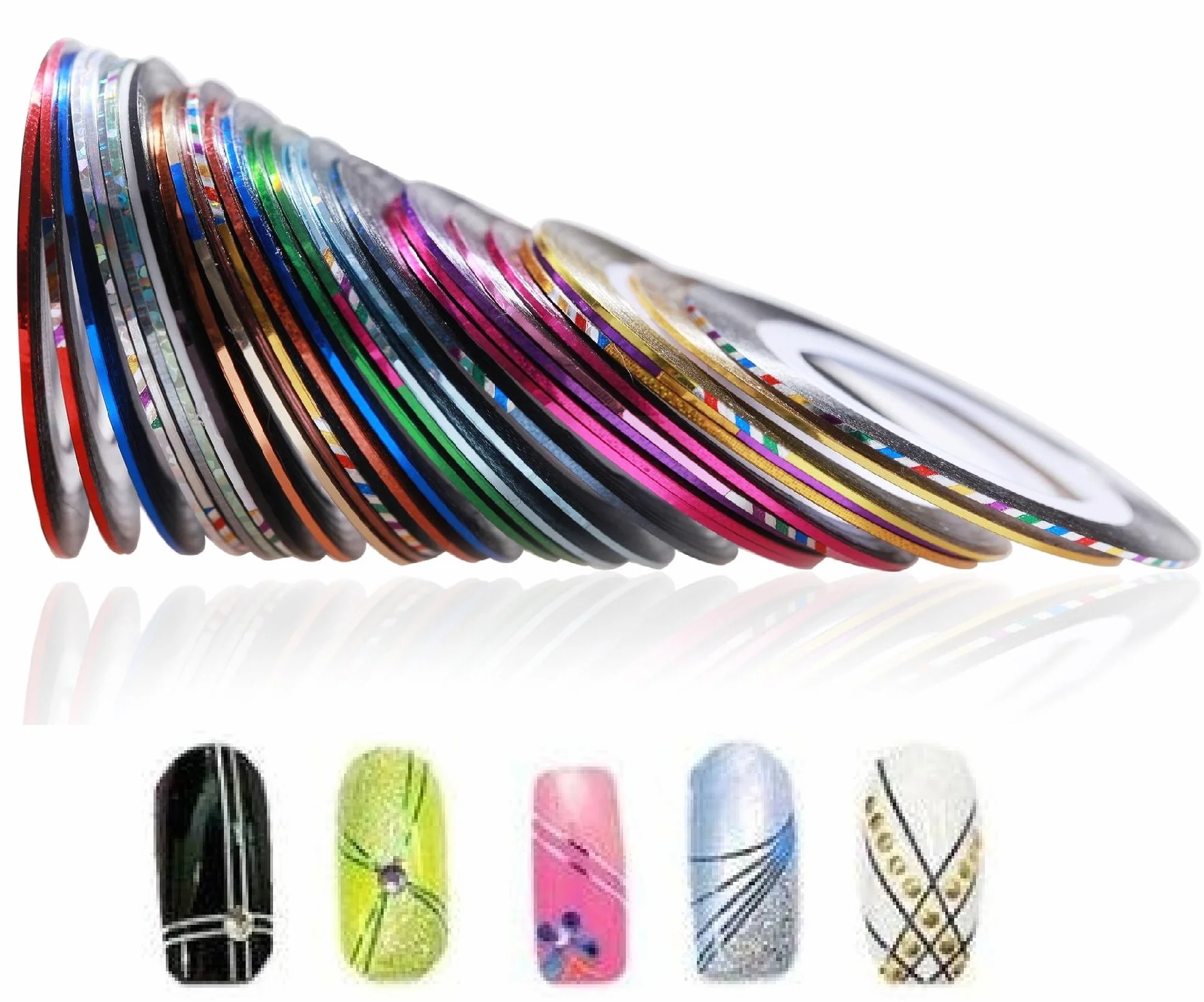 Boolavard Striping Tape Nail Art Sticker 10 Couleurs