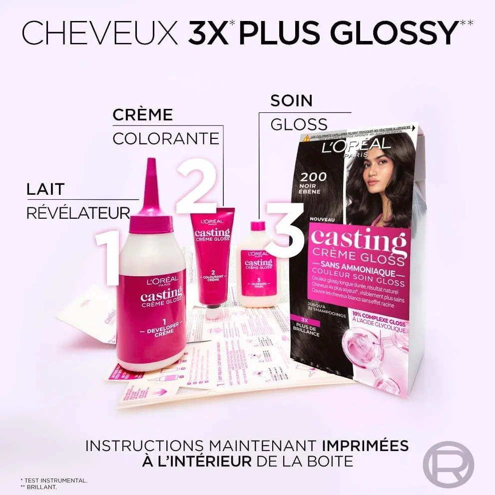 L’ORÉAL PARIS Casting Crème Gloss Cerise Noire 3.60 Coloration Cheveux Semi-Permanente