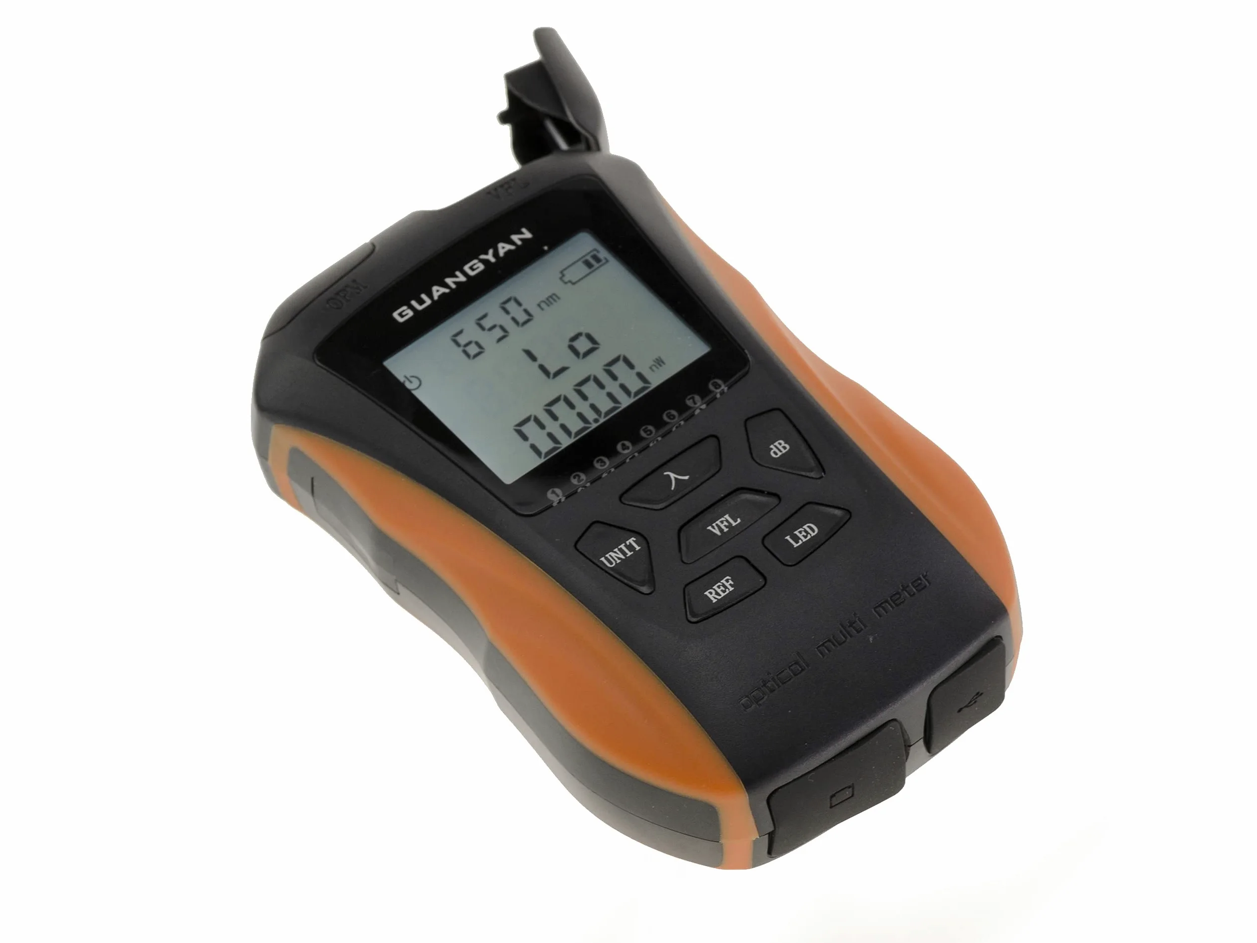 KALEA-INFORMATIQUE Testeur fibre optique Power Meter et VFL | Testeur fibre optique avec Power Meter, VFL et test Ethernet RJ45, écran LCD et batterie rechargeable.