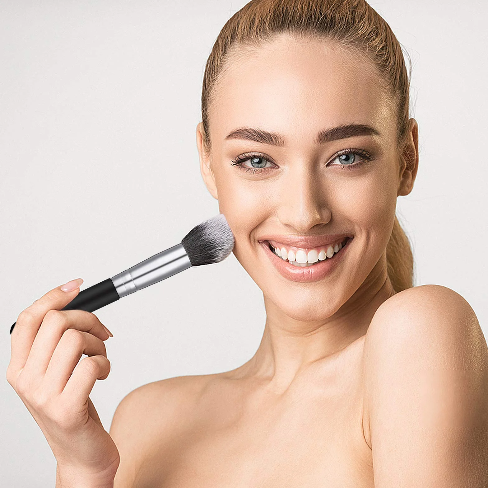 Set de Pinceaux Maquillage 15 Pièces Synthétique Professionnel