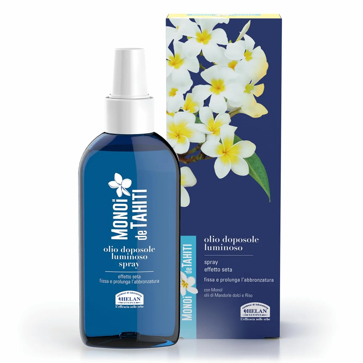 Helan Monoi de Tahiti Spray Huile Apres Soleil Prolongateur de Bronzage Nourrissant Corps et Visage 150 ml