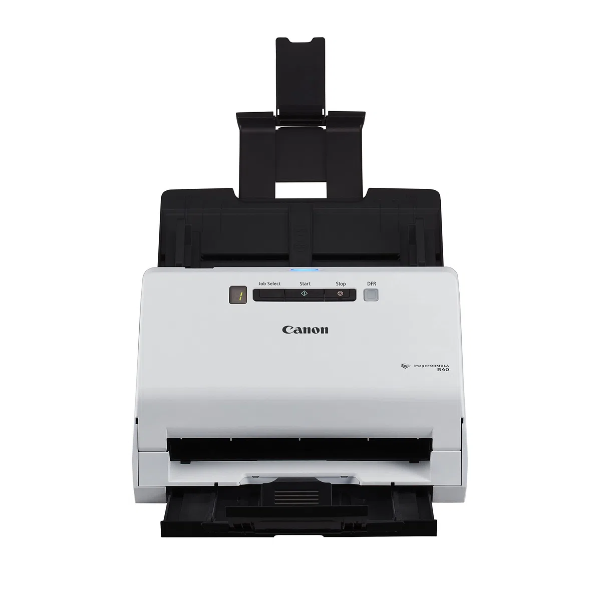 Canon Scanner R40 imageFORMULA Scanner de Documents (Recto Verso, 600 DPI, scanning Couleur, Logiciel CaptureOnTouch, Twain Driver, Logiciel Readiris PDF, Logiciel Cardiris Business Card) Blanc
