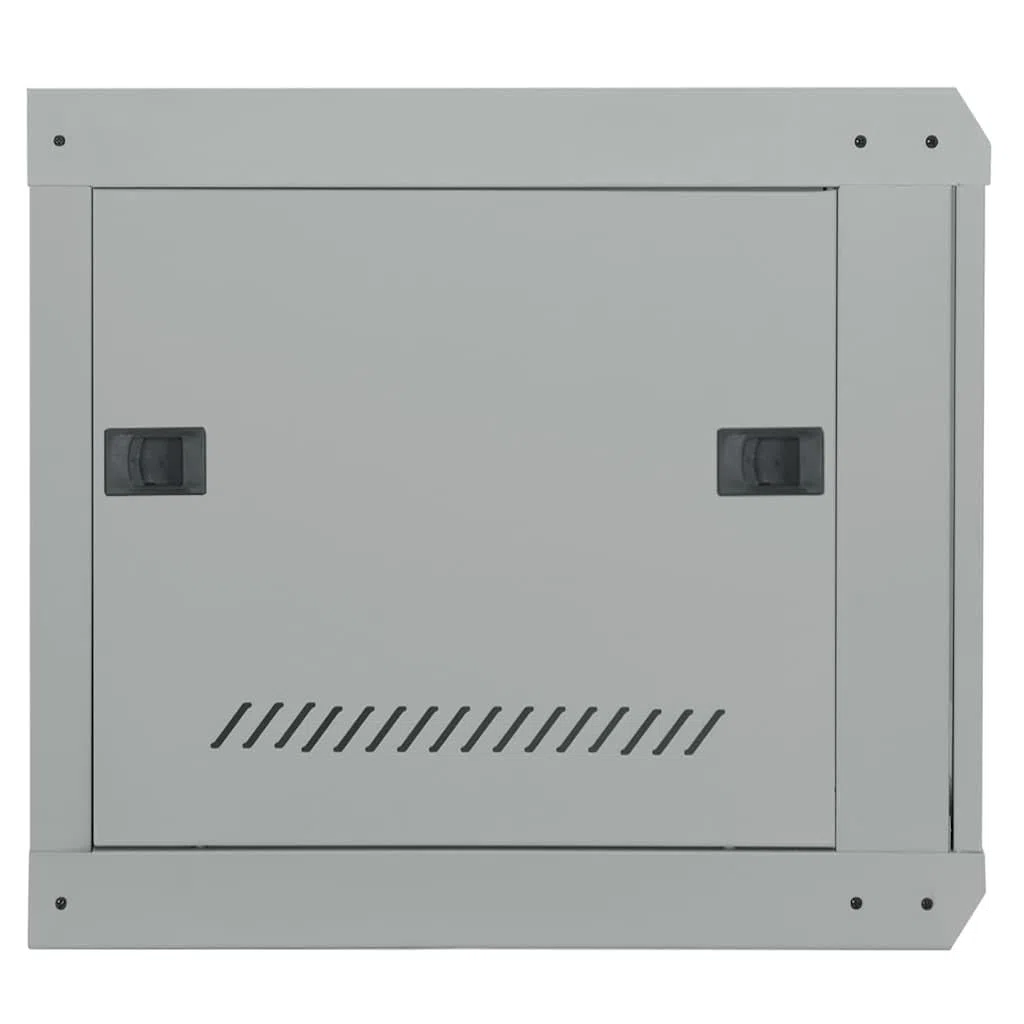 Armoire réseau 53 x 60 x 45 cm - Montage mural - En acier - Pour serveur de bureau - 19" - Armoire de distribution de données - Gris