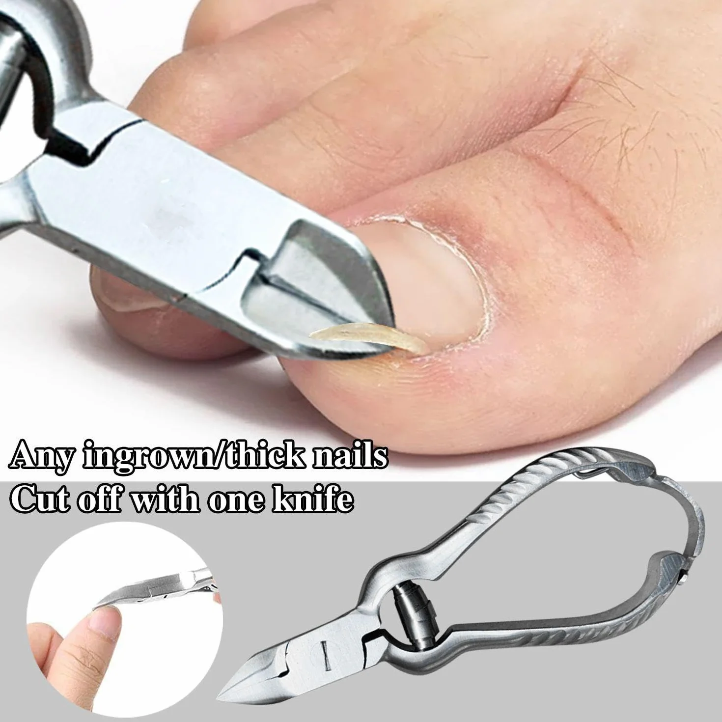 Pince À Bec Effilé Pour Rainure D'Ongle, 3 Coupe-Ongles Manucure Ongles Épais Incarnés Accessoires