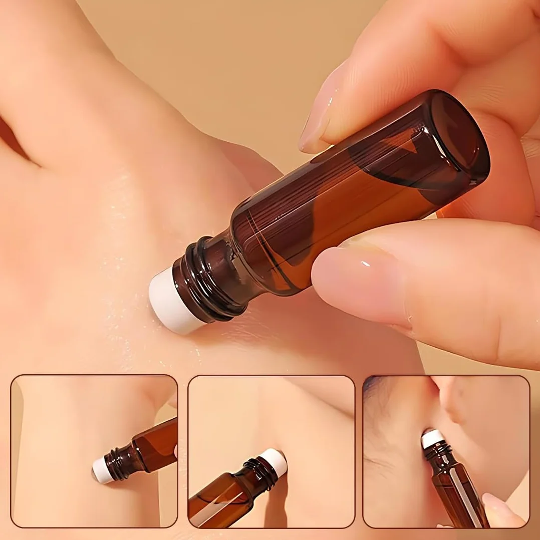 Flacon Roll On Vide Huile Essentielle 8 pcs Acier Inoxydable 10 ml 5 ml 3 ml 2 ml