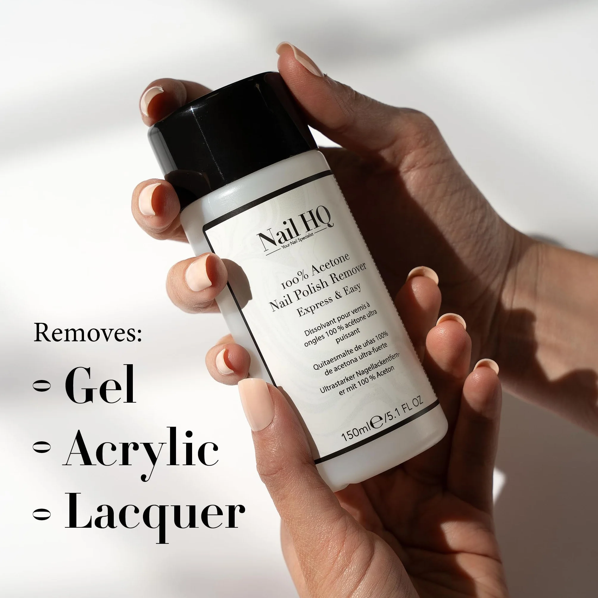 Nail HQ 100% Acetone Nail Polish Remover 150ml