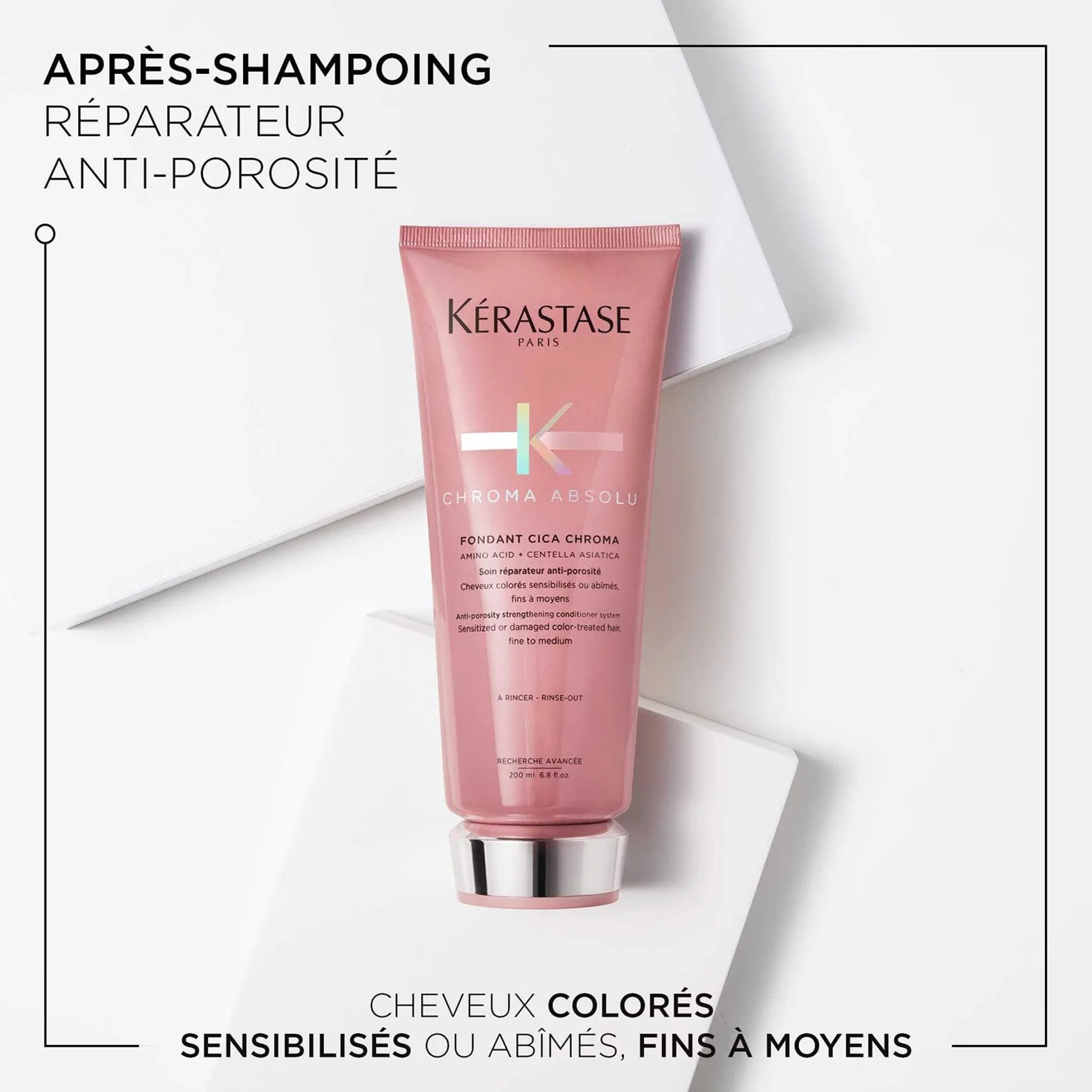 KÉRASTASE Chroma Absolu Fondant Cica Chroma Après-Shampoing Réparateur Anti-Porosité 200 ml