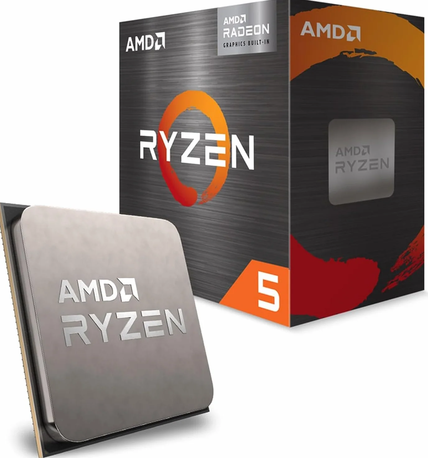 AMD Ryzen 5 5600GT Processeur Socket AM4 6 Cœurs 12 Threads 65W TDP 19Mo Cache 4,6GHz Fréquence Boost Ventilateur Wraith Stealth