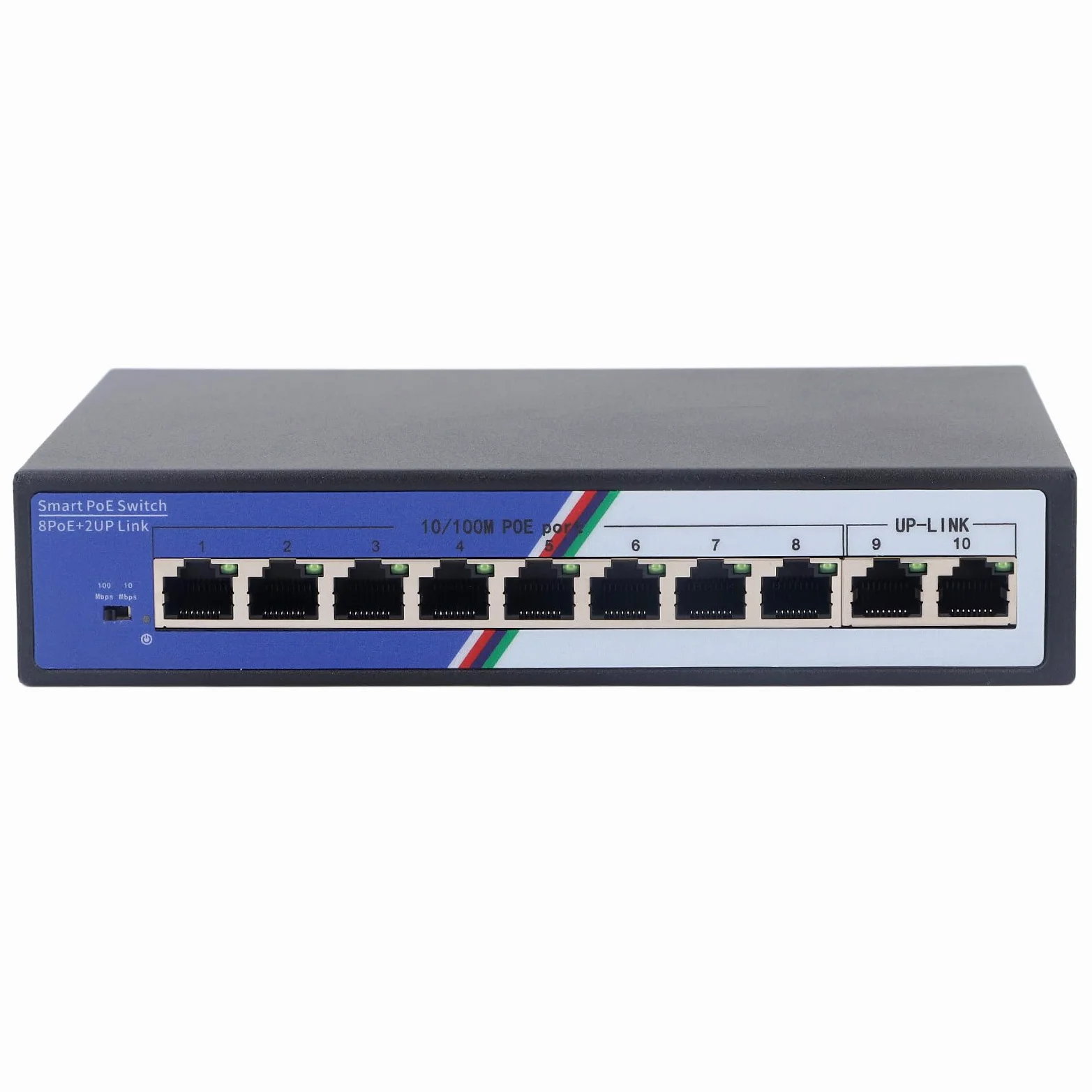 Naroote Interrupteur Ethernet, Splitter Ethernet Non géré et Non géré 100-240V 2 Gbps pour l'hôtel (Plug UE 100-240V)