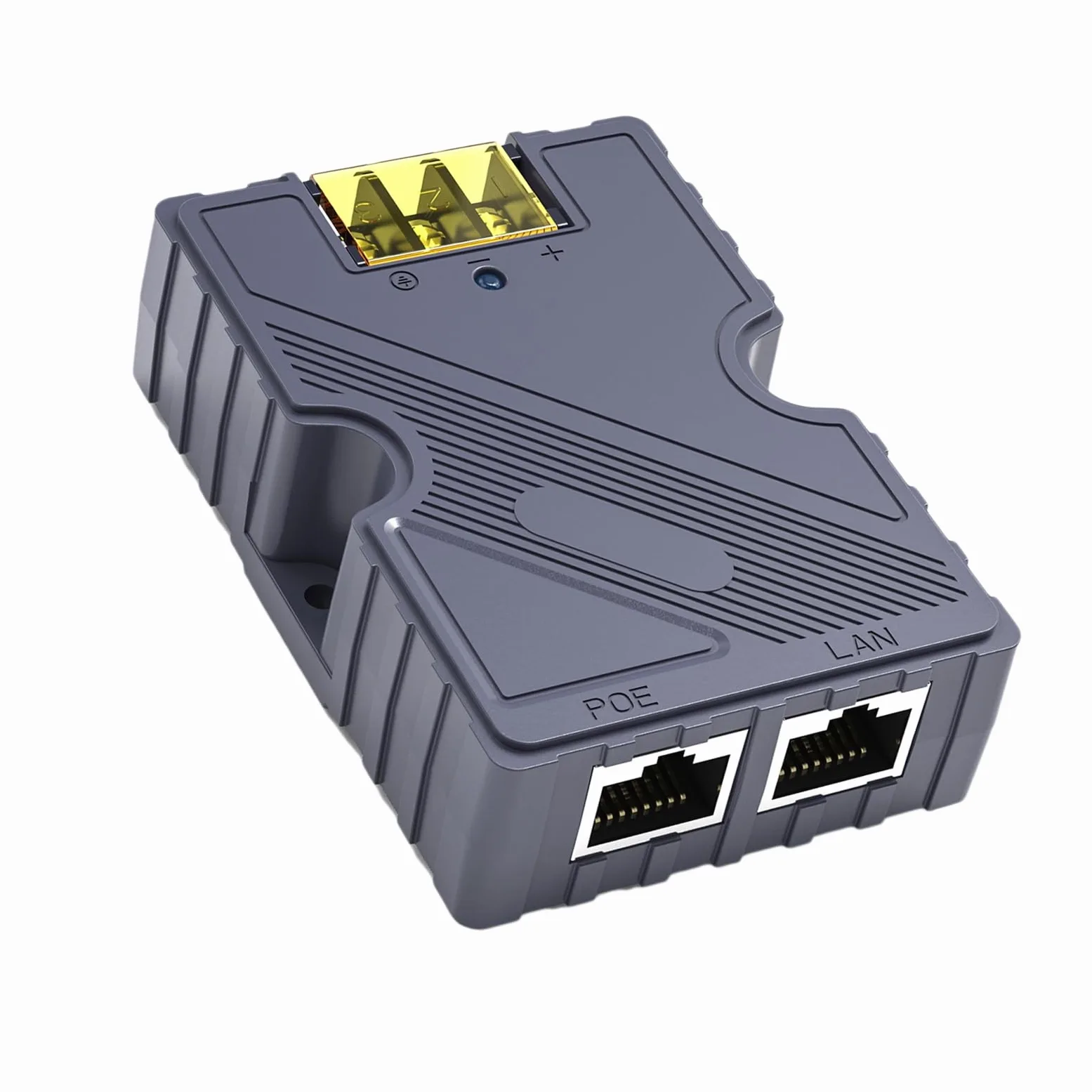 Injecteur PoE ESD Passive Contre Les Surtensions ABS 48-57 V 3 A GigE avec LAN, Adaptateur Ultra PoE 150 W 10/100/1000 Mbps pour Kit Internet par Satellite