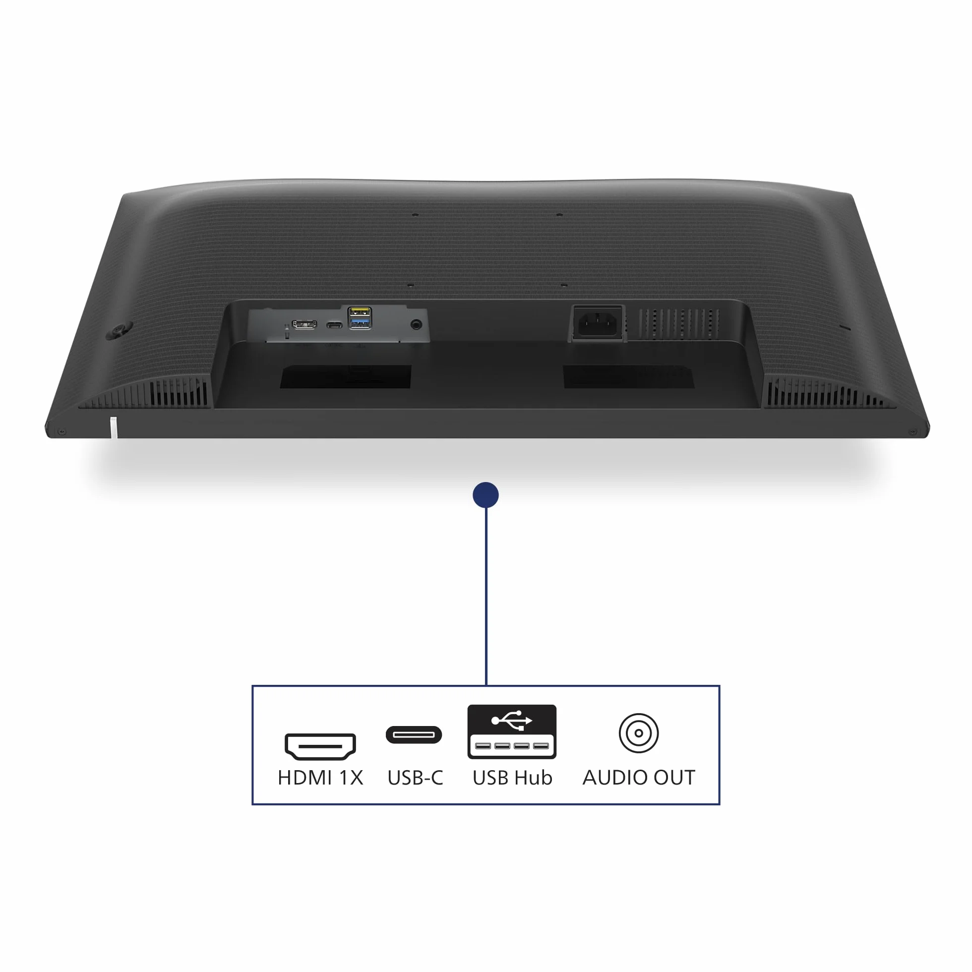 PHILIPS Moniteur 27E1N1300AM 27 Pouce 120Hz IPS Dalle, 4ms GtG, Ajustable en Hauteur, Haut-parleurs, USB Hub(1920x1080 HDMI 1x 1.4) Noir