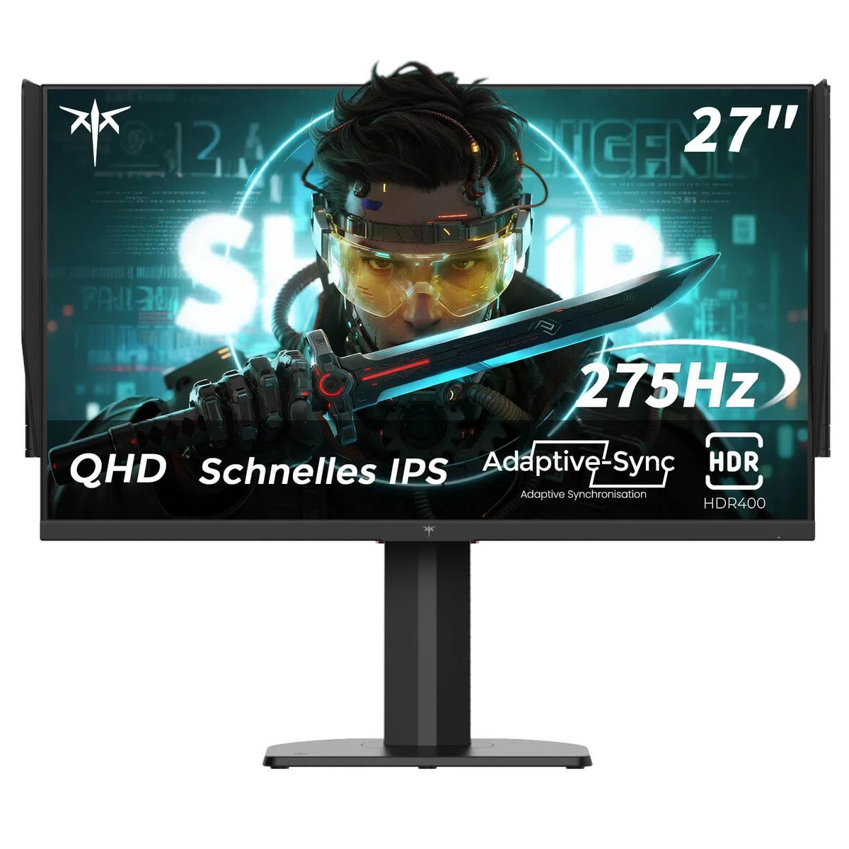 KTC 27'' Ecran PC Gamer, 275Hz 240Hz Écran, Fast IPS Moniteur Gaming, QHD 2K 2560 x 1440p, 1ms, Freesync & G-Sync, 100% sRGB, HDR400, Faible lumière Bleue, VESA 100x100, DP1.4/HDMI 2.0, H27E8
