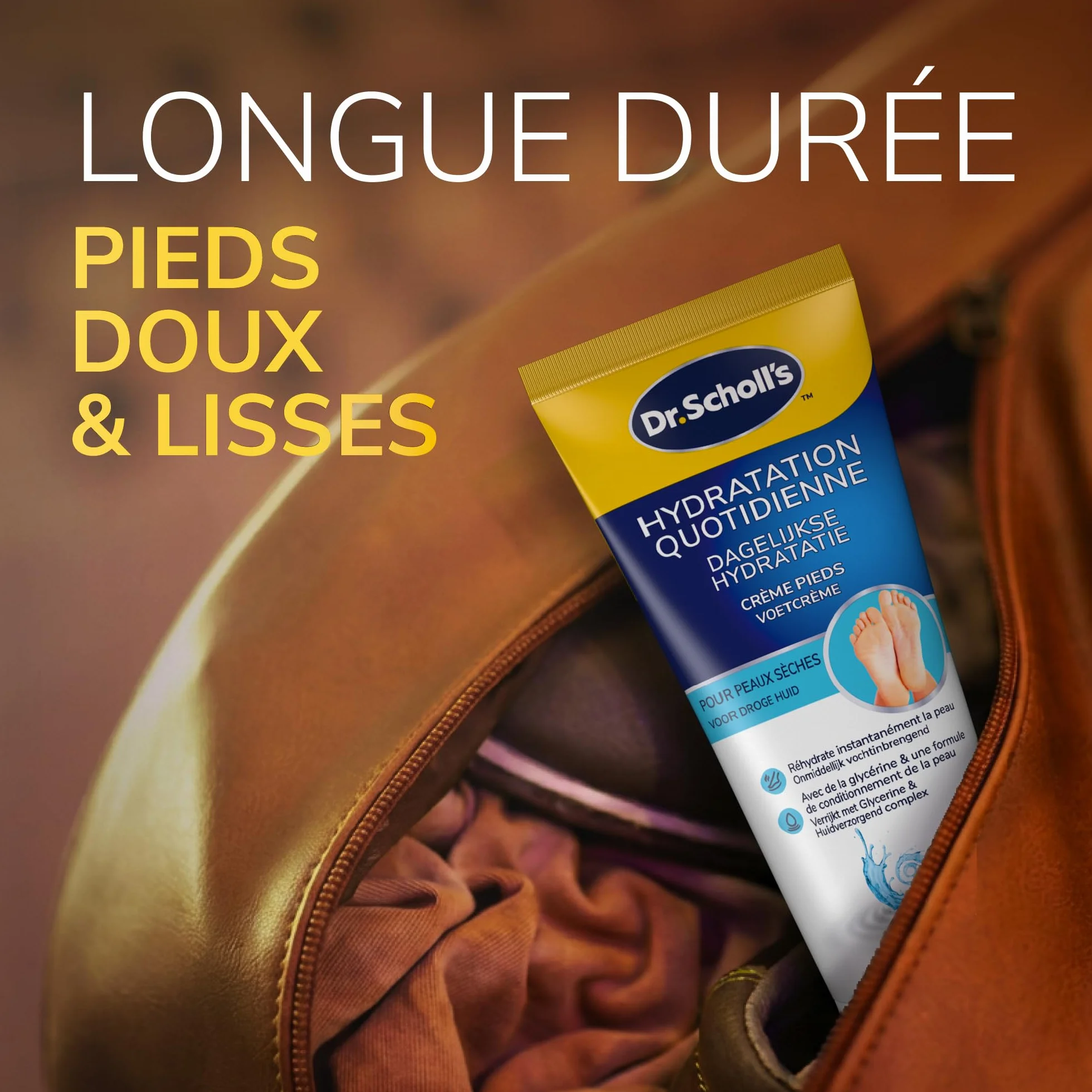 Dr. Scholl's Crème Pieds Hydratation Renforcée Peaux Sèches 75ml