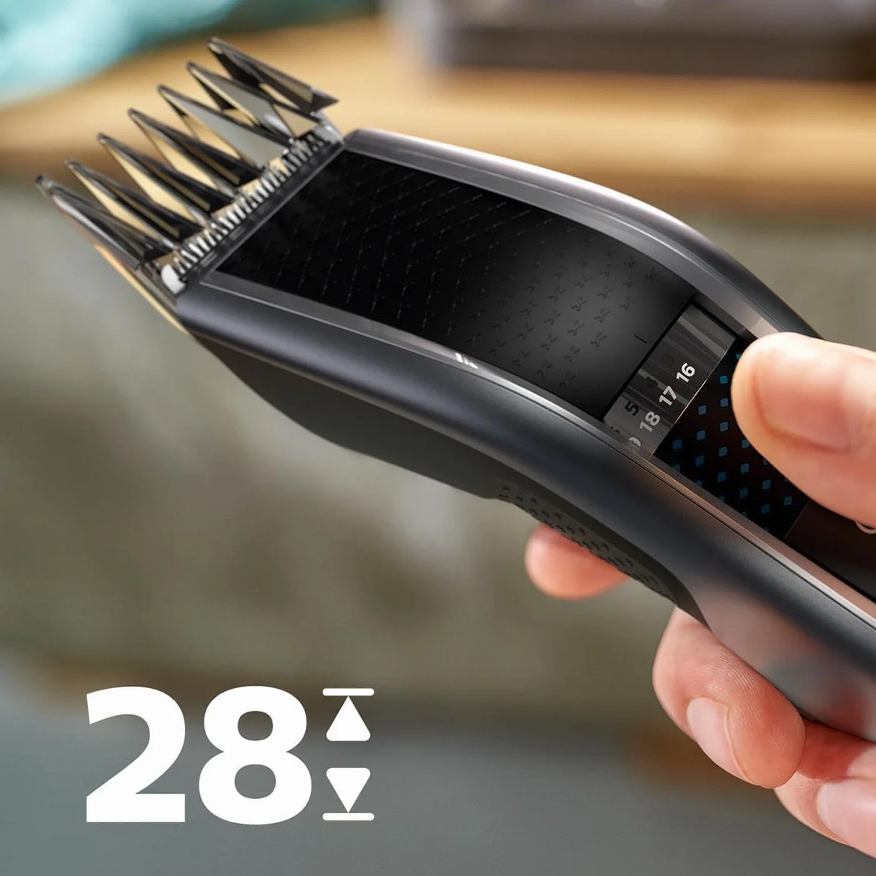 Philips Tondeuse à Cheveux Série 5000 HC5630/15 Lavable Trim-n-Flow Pro
