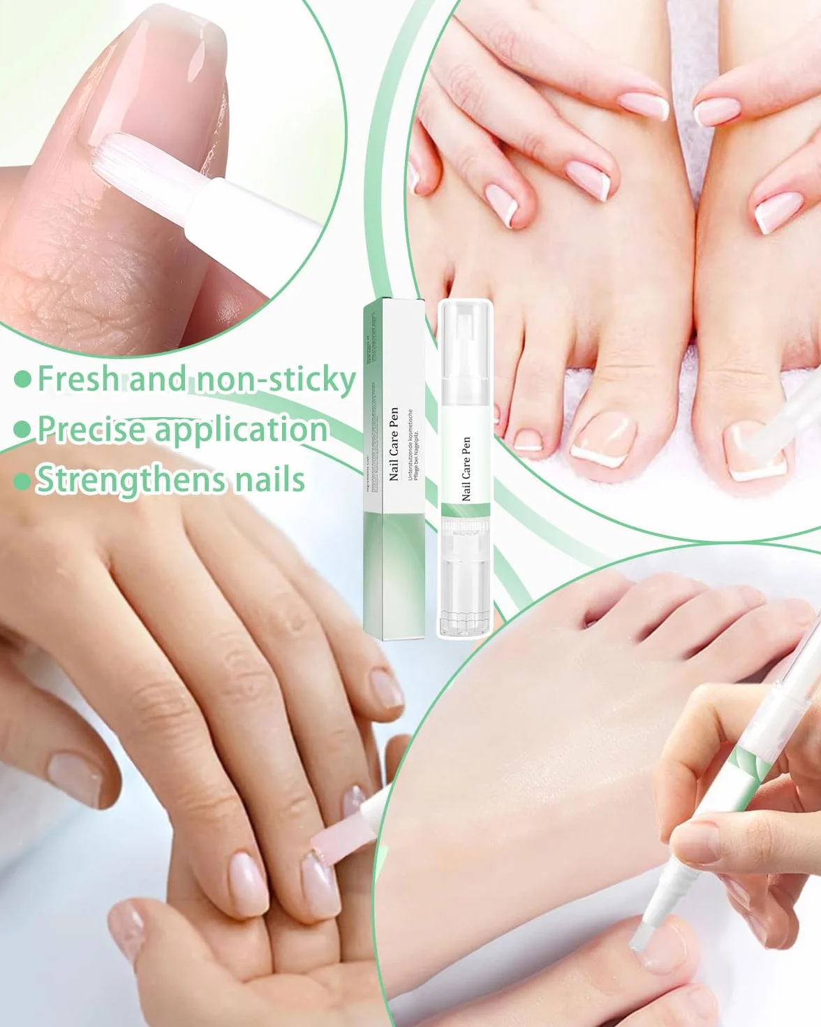 Health Routine Nail Care Pen 3 pièces, Stylo soin des ongles huile de tea tree