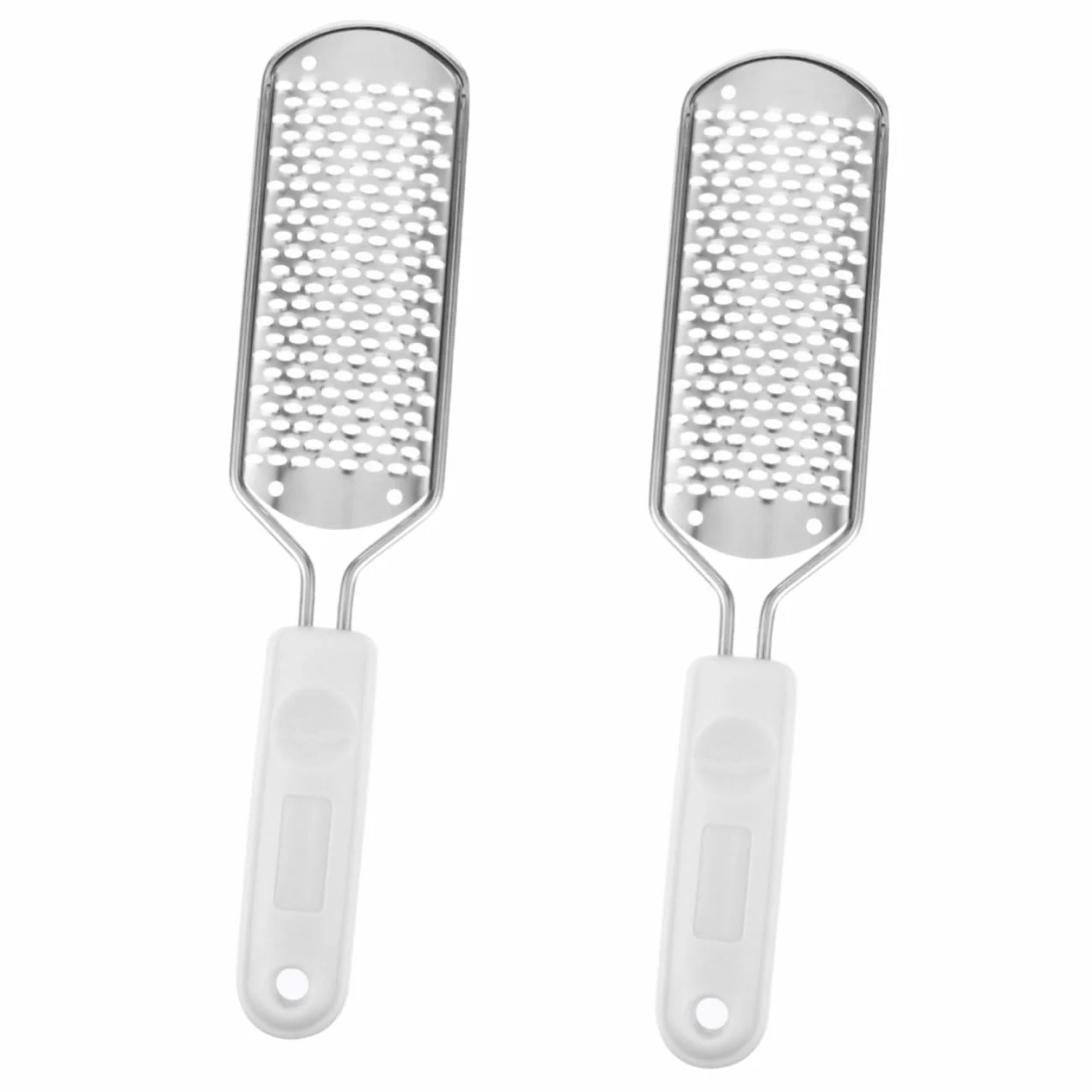 FRCOLOR Râpe à Peaux Mortes Acier Inoxydable Pied 2pièces Ergonomique Portable