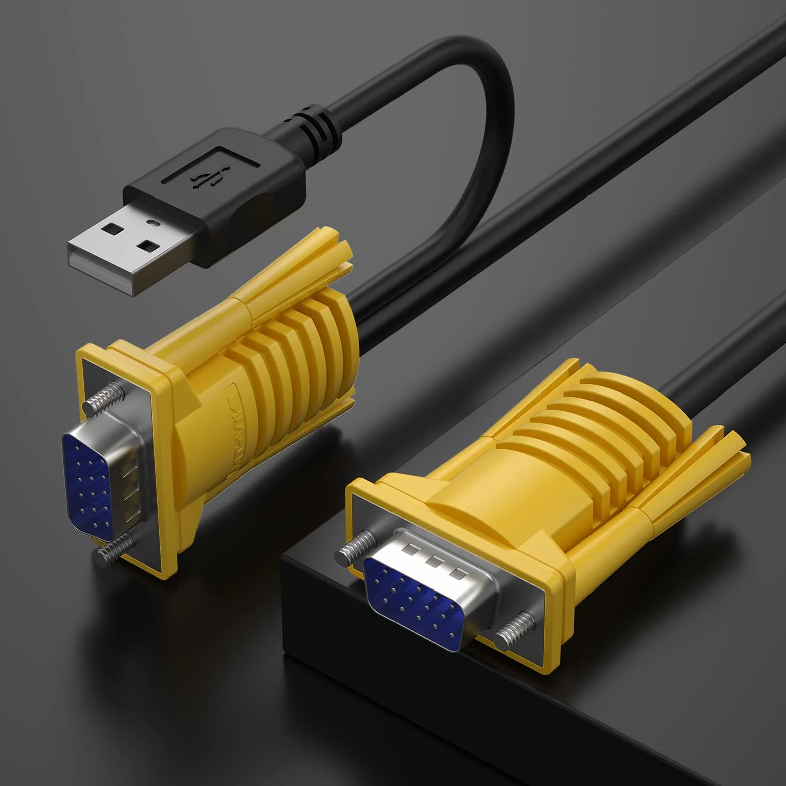 Câble USB VGA KVM 2 en 1 3 m pour commutateur KVM