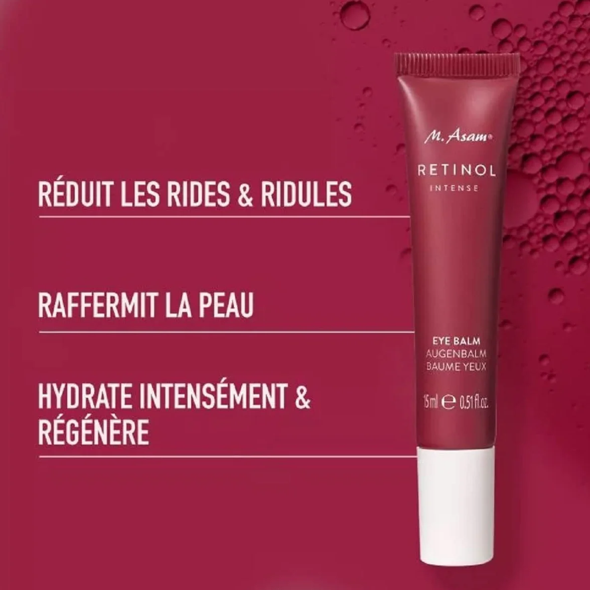 M. Asam Retinol Intense Contour des Yeux 15 ml Baume Riche au Rétinol
