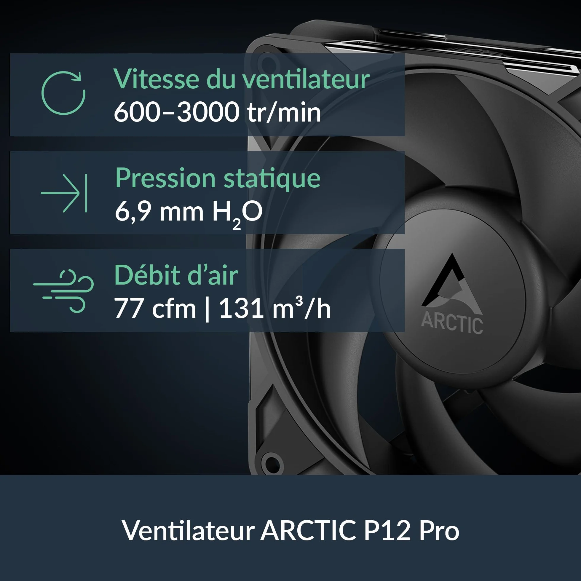 ARCTIC Liquid Freezer III Pro 240 - Refroidisseur CPU AIO 120 mm, Radiateur 38 mm, Pompe PWM, AMD AM5/AM4, Intel LGA1851/1700 - Noir