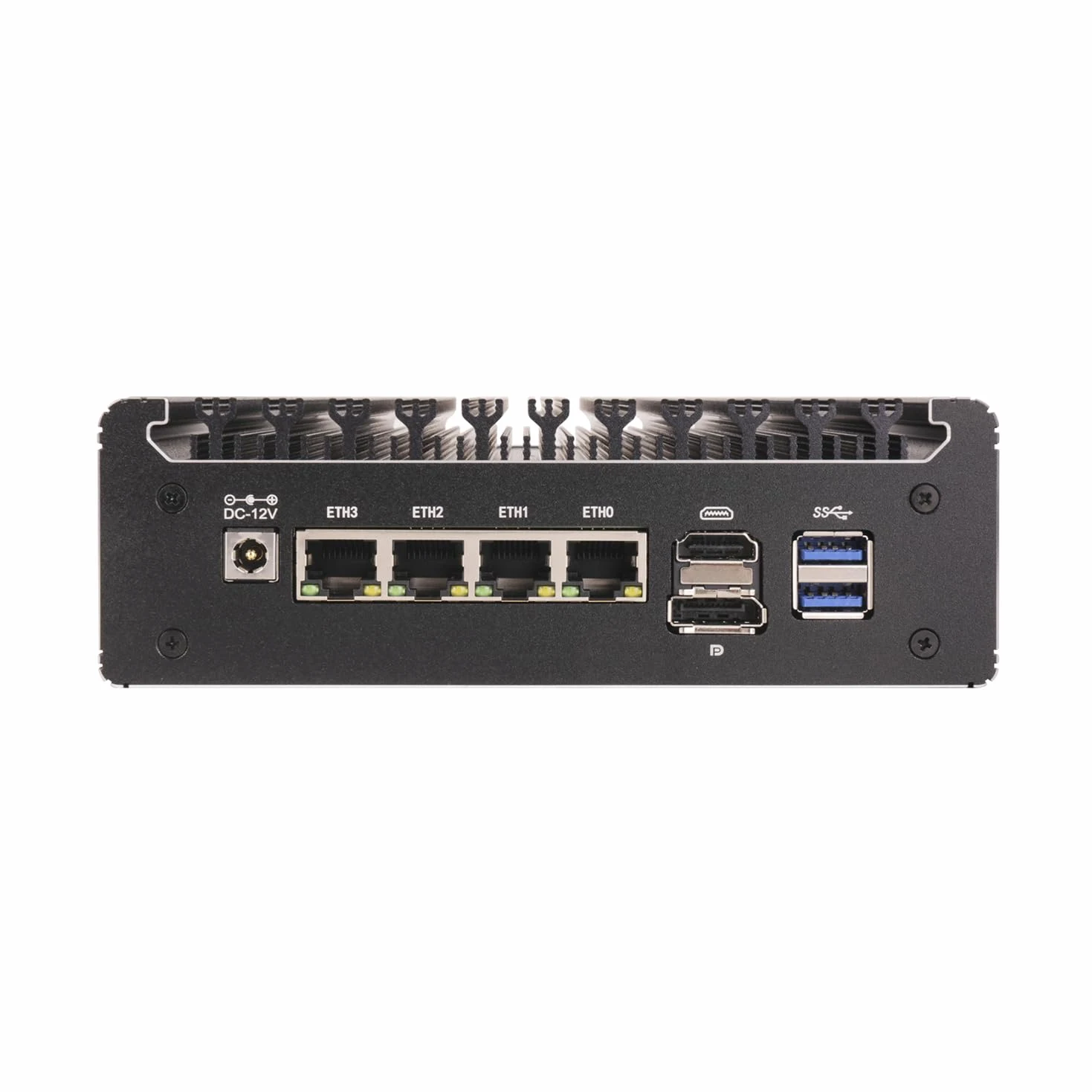 Micro Firewall Appliance, Mini PC, PFSense, Mikrotik, OPNsense, VPN, Router PC, Pentium Gold 4417U, RS52, 4 x 2.5GbE LAN, COM, Type-C, HDMI, DP, SIM Slot, 0 RAM, 0 Storage, Barebone No System
