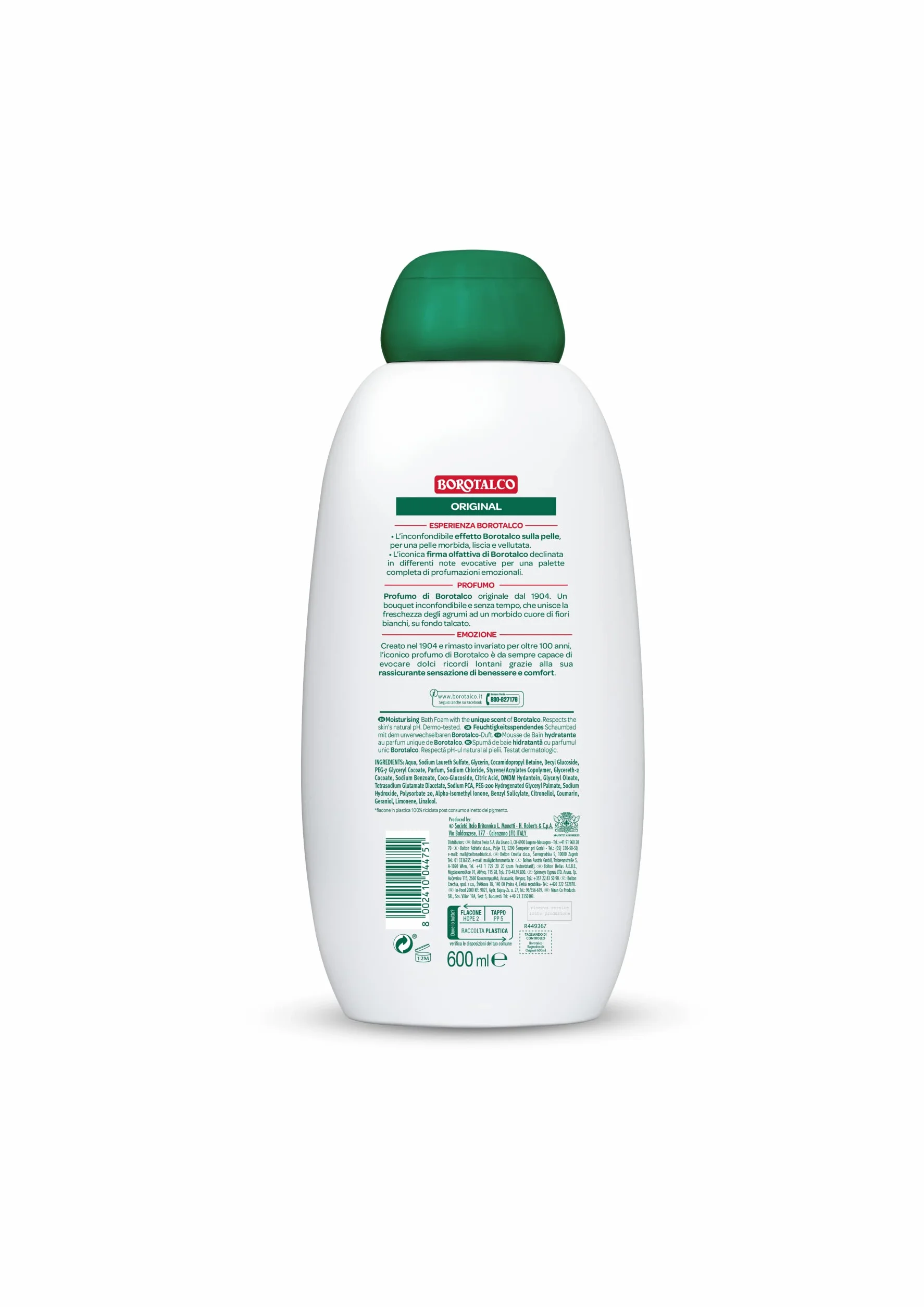 Borotalco Bain de douche Original 600 ml