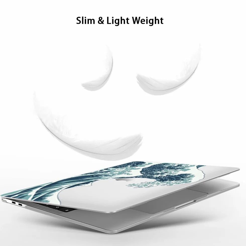 Étui Rigide MacBook Air 13 Pouces 2020-2018 M1 A2337 A2179 A1932, Coque Protection UV Printing