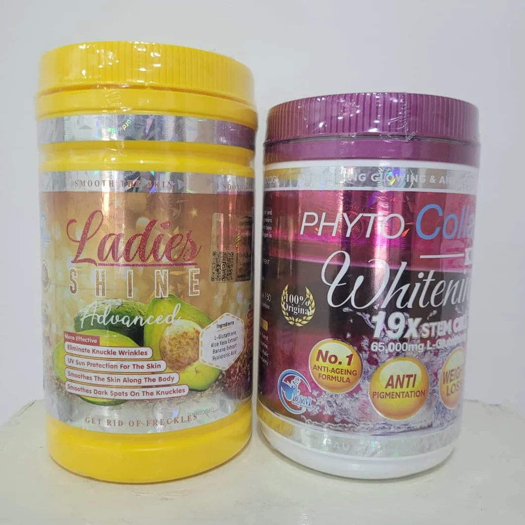 DUO PHYTOCOLLAGENE ET LADIES SHINE POUDRE DE COLLAGENE BLANCHISSANT GLUTATHION ECLAIRCISSANT