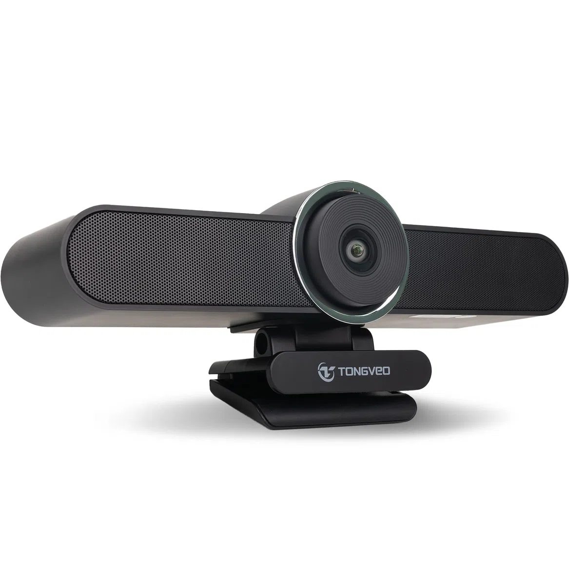 TONGVEO Webcam 4K pour conférence - Caméra avec mic et haut-parleur - Grande angle AI Auto Framing - Zoom compatible