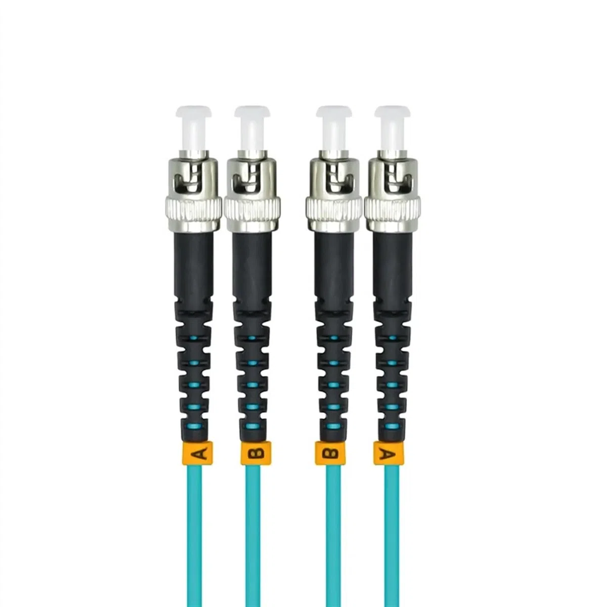 Blindé intérieur 200 mètres St-St Duplex 10 Gigabit 50/125 Câble Optique à Fibres multimode OM3 10 Go St à St Cavalier de Cordon de Patch
