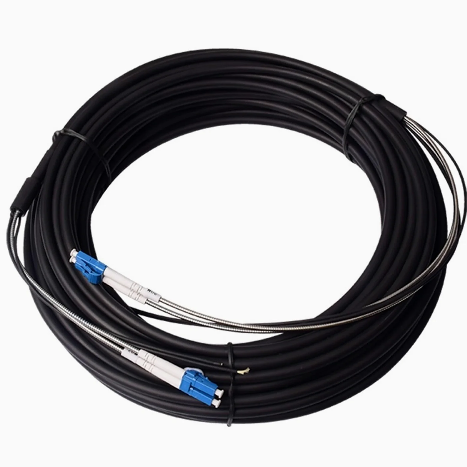 Lot de 10 câbles à fibre optique d'extérieur - Monomode - Multimode - 2 cœurs - 1/2/5/10 m - LC (1 m, 10 pièces multimode)