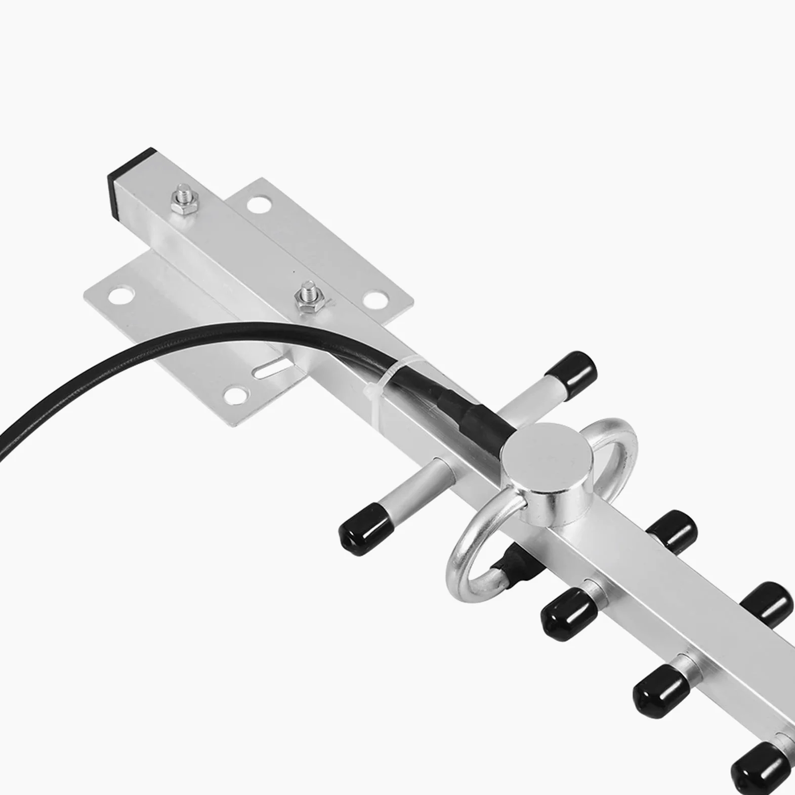 KIMISS Antenne Directionnelle Antenne Routeur sans Fil Argent Connecteur Rpsma 2.4Ghz 25Dbi Antenne sans Fil Directionnelle Routeur WiFi Câble Extérieur 2M