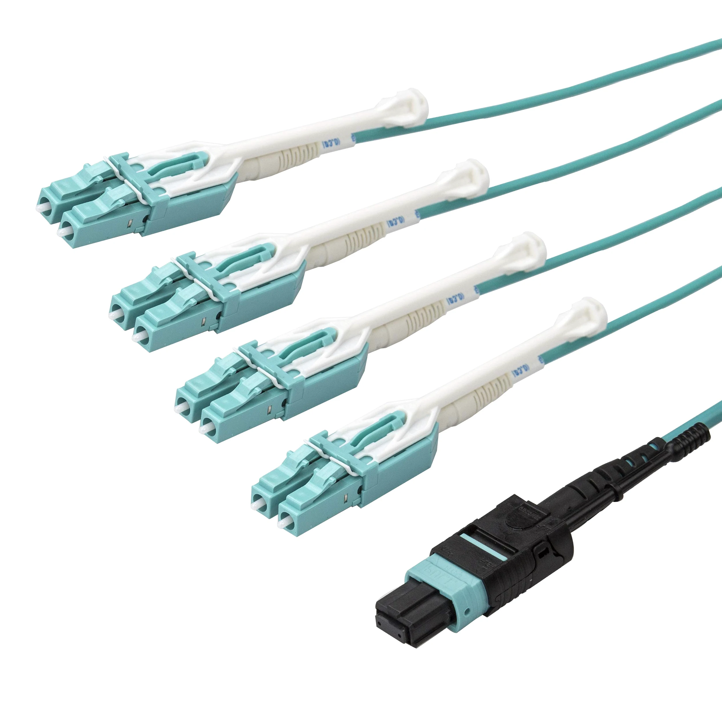 StarTech.com Câble de raccordement MTP vers LC - 3 m - OM3 multimode - 40 Go - Languette - Plenum - Connecteur MPO - Câble de fibre optique (MPO8LCPL3M)
