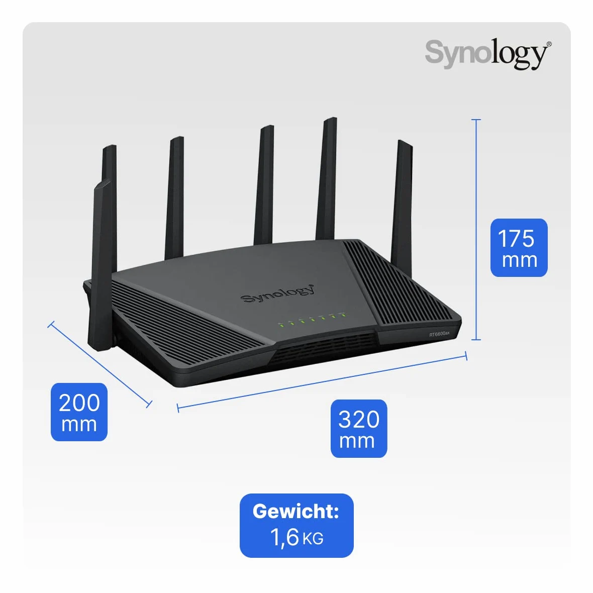 Router Synology RT6600AX Noir