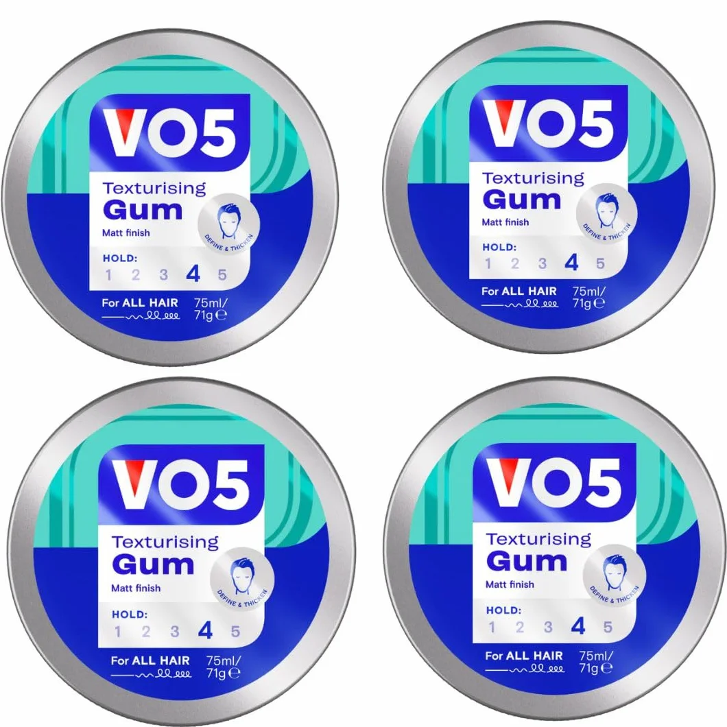 VO5 Gomme texturisante tenue extra ferme look naturel élégant homme 75 ml